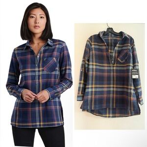 Kuhl Womens Ferrata Long Sleeves Plaid Tunic Size S